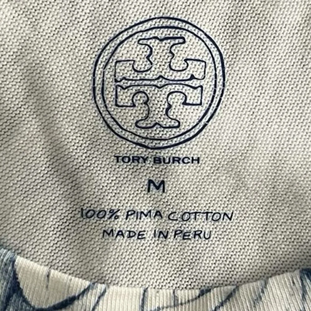 Tory Burch Kaley White Ellora Pima Cotton Popover Faux Layered Mini Dress‎